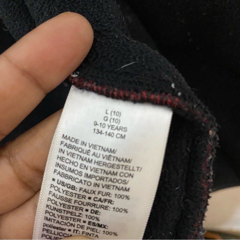 Amazon Essentials size girl’s L : holiday Sherpa fleece plaid fall winter jacket - Picture 8 of 8